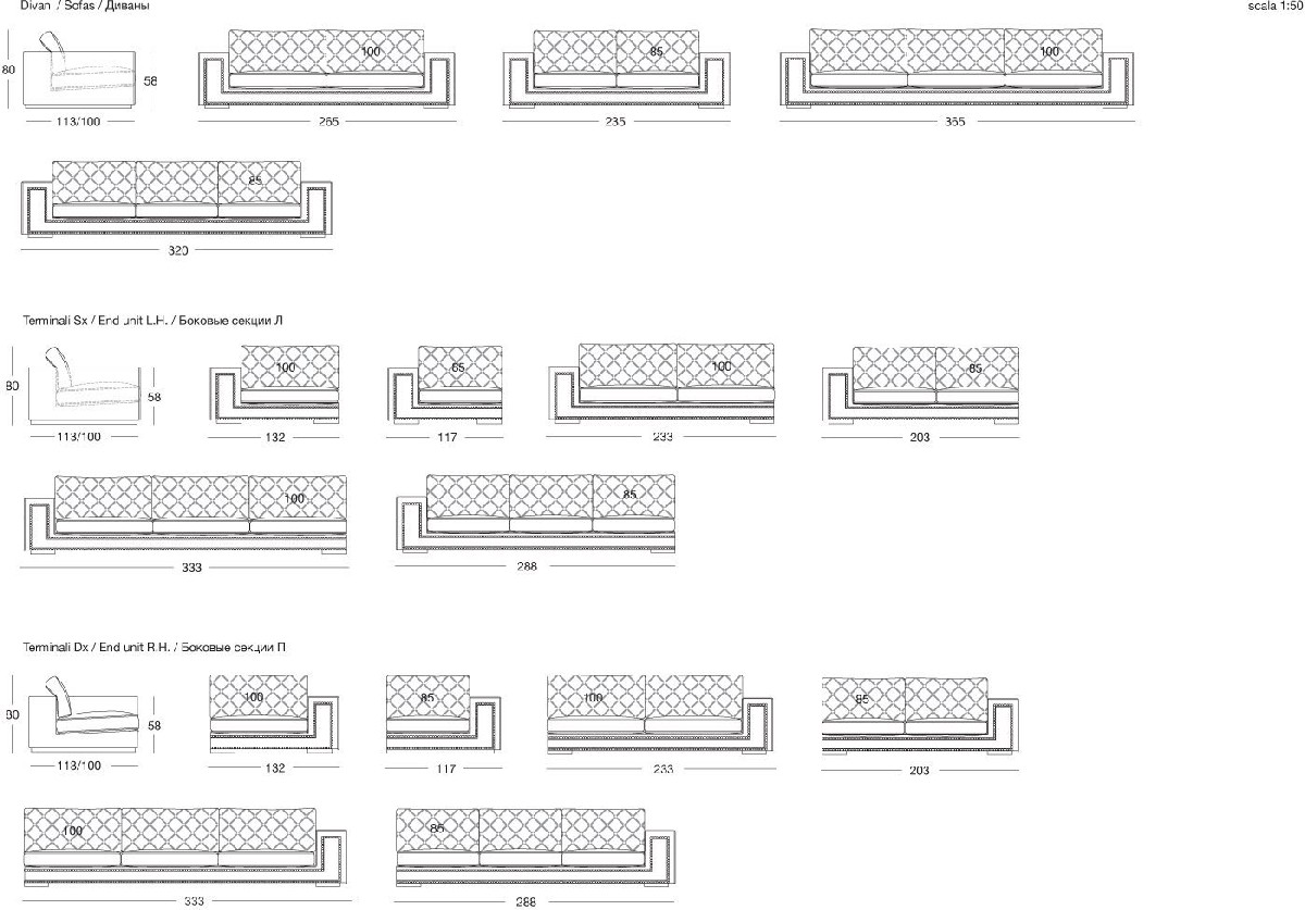 Technical Instruction Sofa Helmut