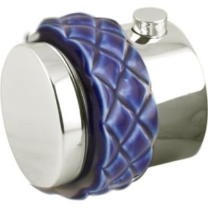 Bronces Mestre / Knobs for Shower Systems / Thermostatic knob kit with Coquette blue porcelain 065546.A00.50